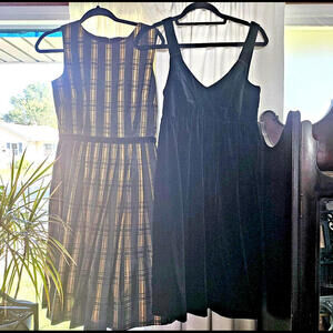 Lot of 2 cocktail party dresses Tahari/Lands End sz 4